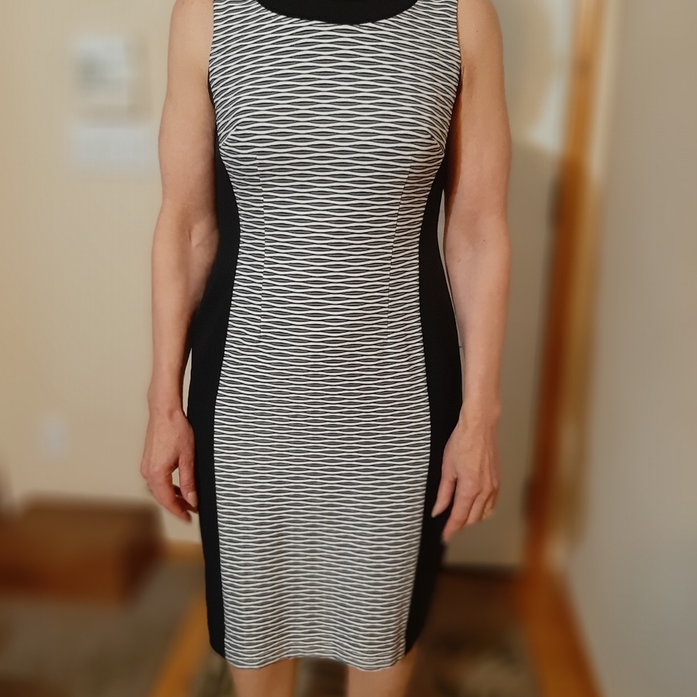 Jones New York Black and White Dress, Size 6